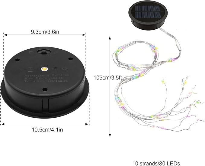 Solar Fairy Light Replacement Top, LED