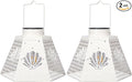 Garden Solar Lantern Set 2-Pack, Metal Patio Lighting