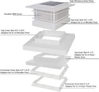 8-Pack Solar Post Cap Lights, White Waterproof