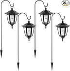 4-Pack Solar Path Lights, Outdoor Walkway LED