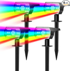 4-Pack Solar Spotlights, Landscape Lights