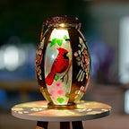 Classic Cardinal Solar Lanterns for Porch, Waterproof LED
