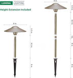 Warm White Solar Path Lights, Outdoor Driveway LED