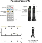 2-Pack 66ft Christmas LED String Lights, Waterproof Timer Lights