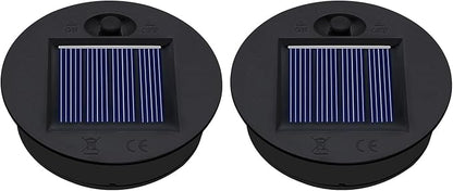 ZNYCYE 2 Pack Solar Light Replacement Top(Top Size 2.76inch, Bottom Size 2.36 inch) Waterproof Solar Lanterns Replacement top for Outdoor DIY Hanging Lanterns(Warm White)