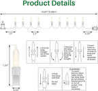 Christmas Twinkle Lights, 21ft Waterproof for Backyard