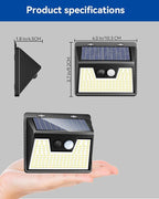 5-Pack Multi-Color Solar Wall Lights, Warm White LED