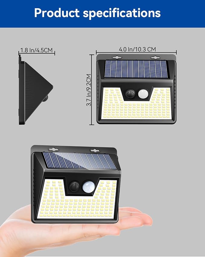 Peasur Solar Outdoor Lights [5 Pack/140LED], Motion Sensor Light Ultra-Bright, Solar Powered Security Lights 3 Modes, Waterproof for Outside Garden Yard (Warm White)