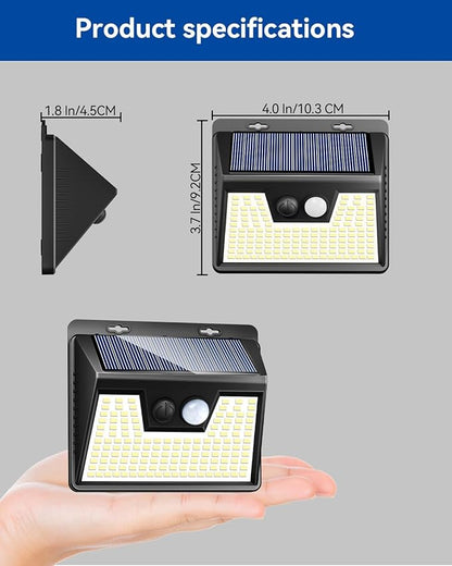 Peasur Solar Outdoor Lights [5 Pack/140LED], Motion Sensor Light Ultra-Bright, Solar Powered Security Lights 3 Modes, Waterproof for Outside Garden Yard (Warm White)