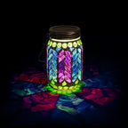 Mosaic Solar Garden Lanterns, Decorative Waterproof LED