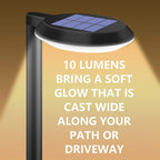4-Pack Solar Pathway Lights, Waterproof LED Garden Lights