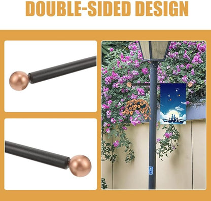 iplusmile Outdoor Lamp Post Cross Arm Aluminum Alloy Ladder Rest Handle Garden Light Pole Accessory Random Color