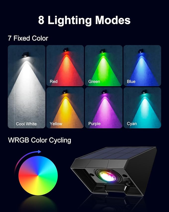 Solar Step Lights 12-Pack, Waterproof Stair LED
