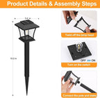 Warm White Solar Pathway Lights 16-Pack, Yard LED