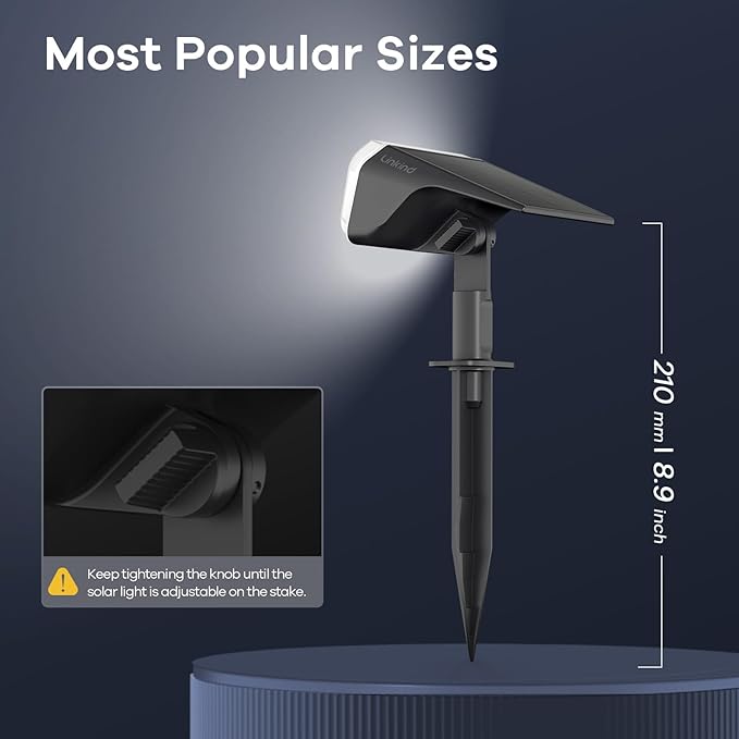60 LED Solar Garden Spotlights 6-Pack, LED