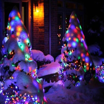 Joomer Battery Christmas Lights, 33ft 100LED Fairy Lights Battery Operated Timer 8 Modes Waterproof for Outdoor Home Garden Party Holiday Christmas Trees Decoration (Multicolor)