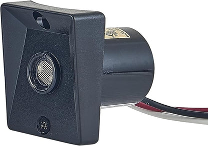 Design House Replacement Dusk to Dawn Sensor for Outdoor Pole Lights - Automatic On/Off Light Sensor for Outdoor Lighting – Steel Black, Design House 502146