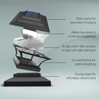 Warm White Solar Deck Post Lights, Outdoor LED Caps