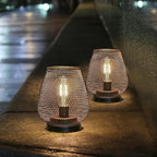 Garden Solar Outdoor Lanterns, Rustic Waterproof LED