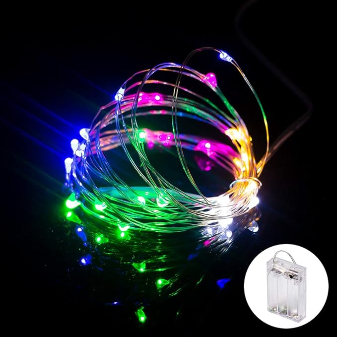 Christmas Fairy Lights, 8ft Battery Twinkle Lights