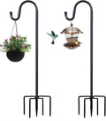 2-Pack 78" Garden Shepherd Hooks, Iron Plant Hangers