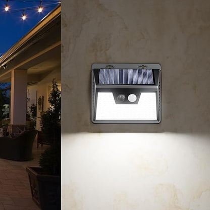 Peasur Solar Outdoor Lights [5 Pack/140LED], Motion Sensor Outdoor Light Ultra-Bright, Solar Powered Security Lights 3 Working Modes, Solar Lights Outdoor Waterproof for Outside Garden Yard (500LM)
