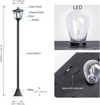 Solar Post Lighting Fixture, Outdoor Post Lighting