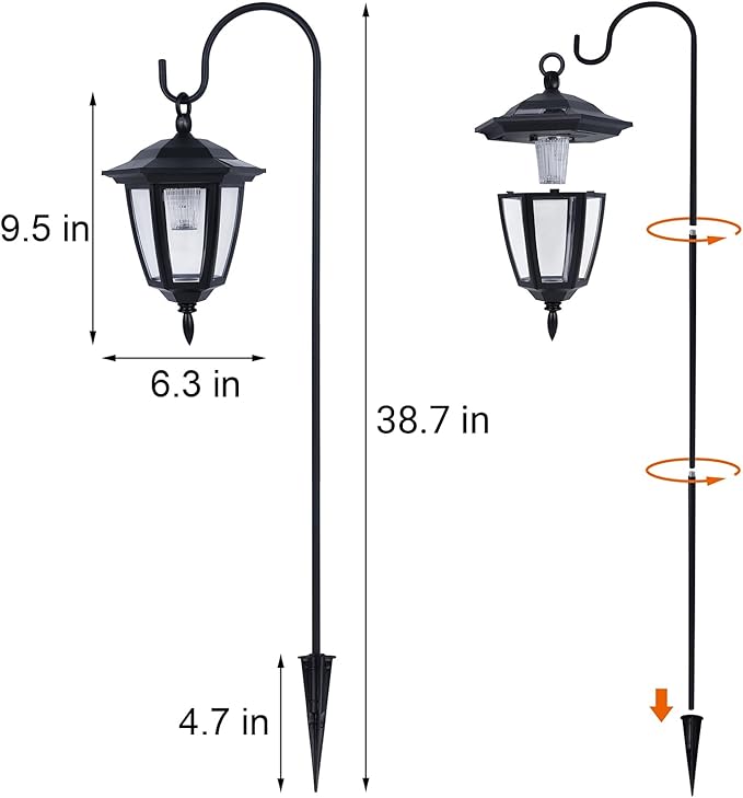 Warm White Solar Pathway Lights 6-Pack, Walkway LED