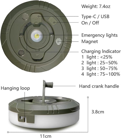 Camping Lights String: Outdoor String Lights with 5 Lighting Modes - Quick 30s Recovery Durable and Waterproof - USB Charging Portable Camping Lights for Camping/Yard/and Hiking - 2PACK