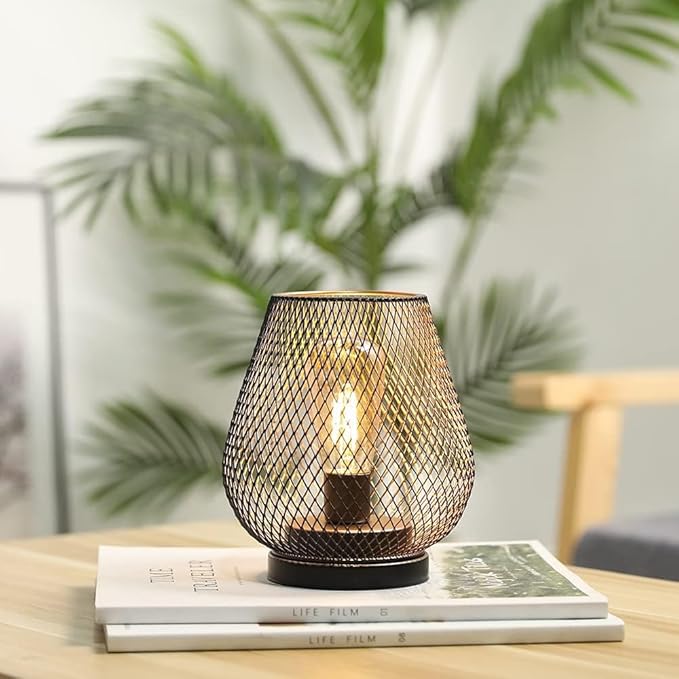 Hanging Solar Lantern Set, Rustic Patio Lighting
