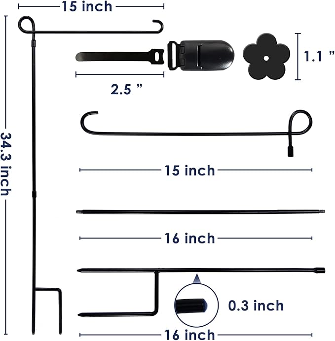 Solar-Powered Flagpole Light, Bright LED