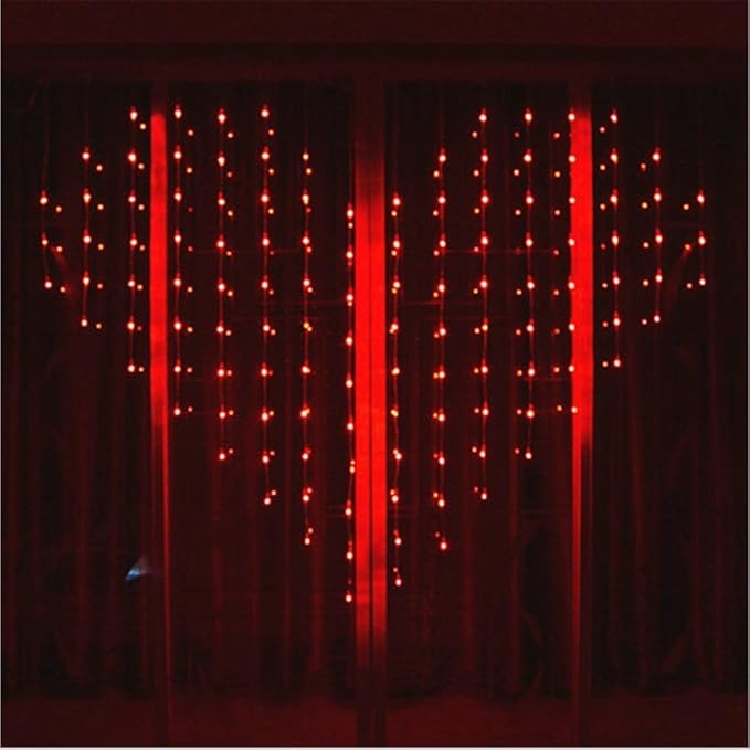 ANJAYLIA Red String Lights, 10Ft/3M 30leds Bright Light Party Home Festival Decorations Battery Operated Lights