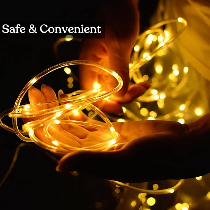 Remote Control Rope Lights, 33ft Color-Changing LED