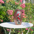 Cardinal Solar Yard Lanterns, Rustic Waterproof LED