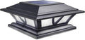 2-Mode Warm White Patio Post Cap Lights, Solar LED