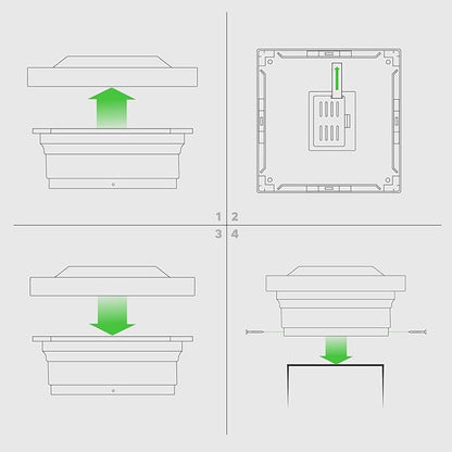 Classy Caps SL075W 5x5 Majestic Solar Post Cap - White – High-Performance Solar LED Lights, Durable PVC (Vinyl) Construction, Weather-Resistant, Ideal for Outdoor, Warm & Cool Light Modes