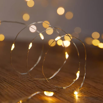 Christmas Fairy Lights 5-Pack, 20 LED Battery Twinkle Lights
