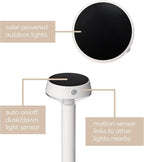 White Solar Path Lights, Outdoor Walkway LED