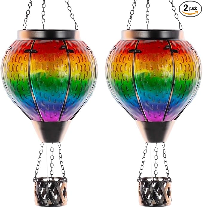 Garden Solar Lanterns, Waterproof LED Patio Lights