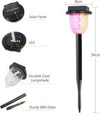 Warm White Solar Pathway Lights 2-Pack, Walkway LED