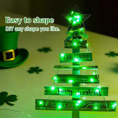 8-Pack 16ft Christmas LED String Lights, Waterproof Timer Lights