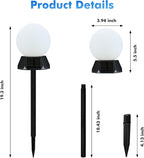 Cool White Solar Pathway Lights 2-Pack, Driveway LED
