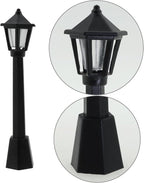 Solar Post Cap Lights, Black Waterproof