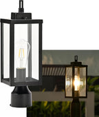 Pole Lantern with Planter, Solar Outdoor