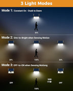 12-Pack Cold White Deck Solar Lights, Waterproof LED