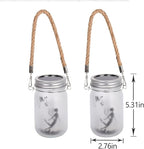 Hanging Solar Lantern Set 2-Pack, Classic Patio Lighting