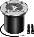 In-Ground Solar Lights, Flat LED Landscape