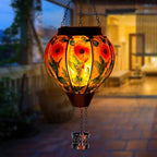 Decorative Hummingbird Solar Lanterns for Patio, Waterproof LED