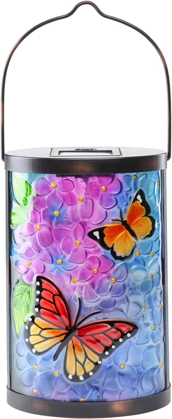 Butterfly Solar Lantern Set, Decorative Patio Lighting
