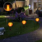 Hanging Solar Outdoor Lanterns, Elegant Waterproof LED